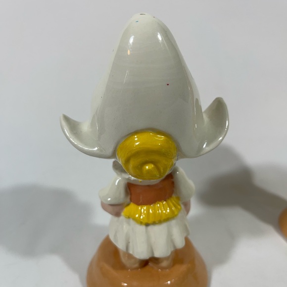 VTG DUNCAN ENTERPRISES 1979 SET OF CERAMIC ANTHROPOMORPHIC SALT/PEPPER SHAKER 6” - Picture 3 of 14